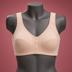 Women's Everyday Plain Front-Open Cotton Bra