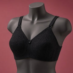Premium Sheer Net Lace Comfort Bra