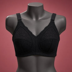 Elegant Floral Lace Non-Padded Comfort Bra