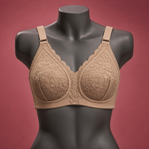 Elegant Floral Lace Non-Padded Comfort Bra