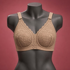 Elegant Floral Lace Non-Padded Comfort Bra