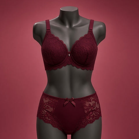 Zimy Full Lace Padded Bra & Panty Set