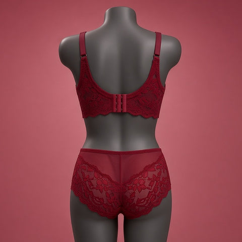 Zimy Full Lace Padded Bra & Panty Set