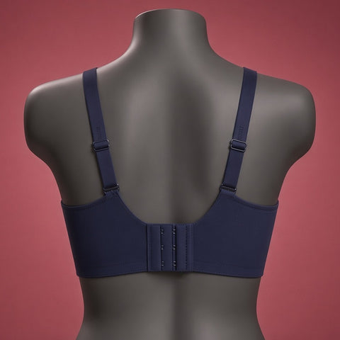 Navy Blue Seamless Smooth Padded Bra & Panty Set